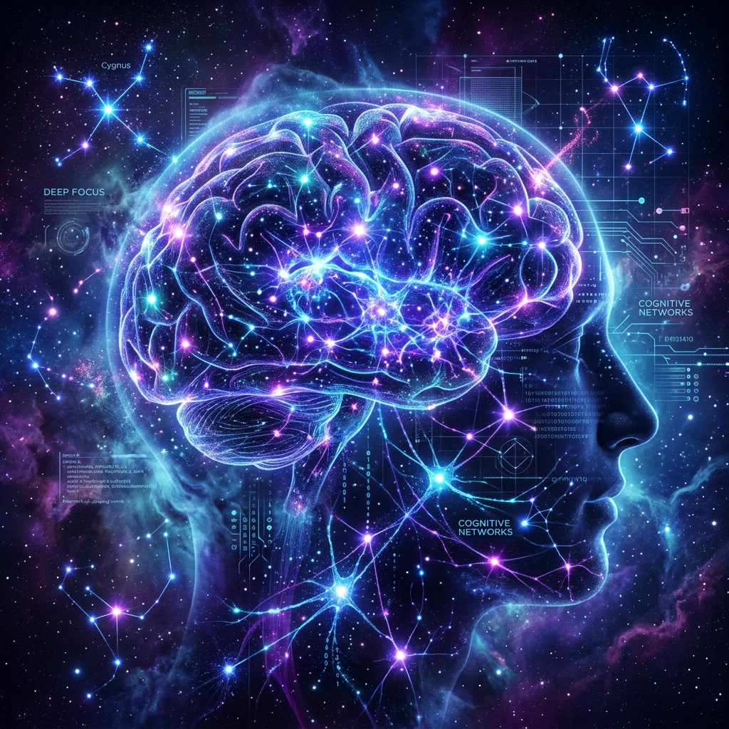 An illustration representing the concept of brain enhancement and cognitive growth through neuroplasticity