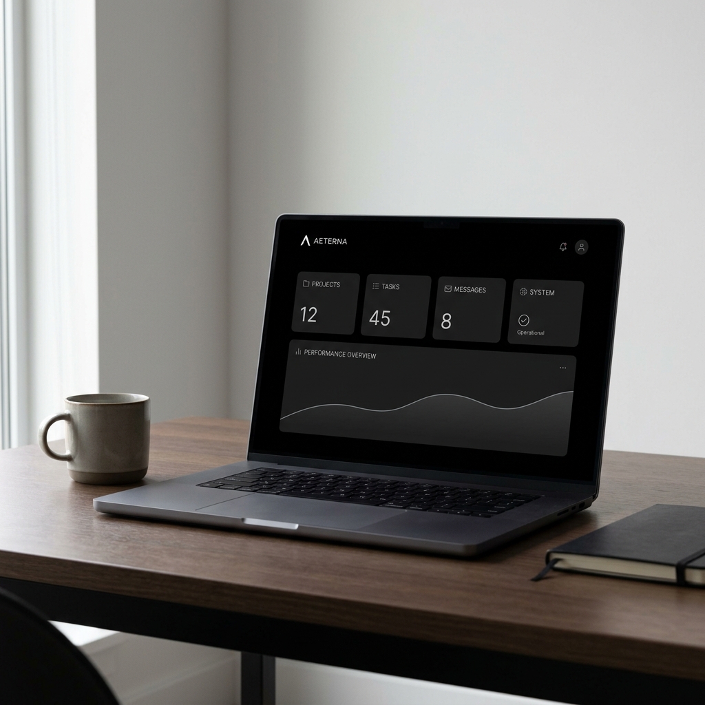 A serene workspace free from distractions, emphasizing technology minimalism and focus