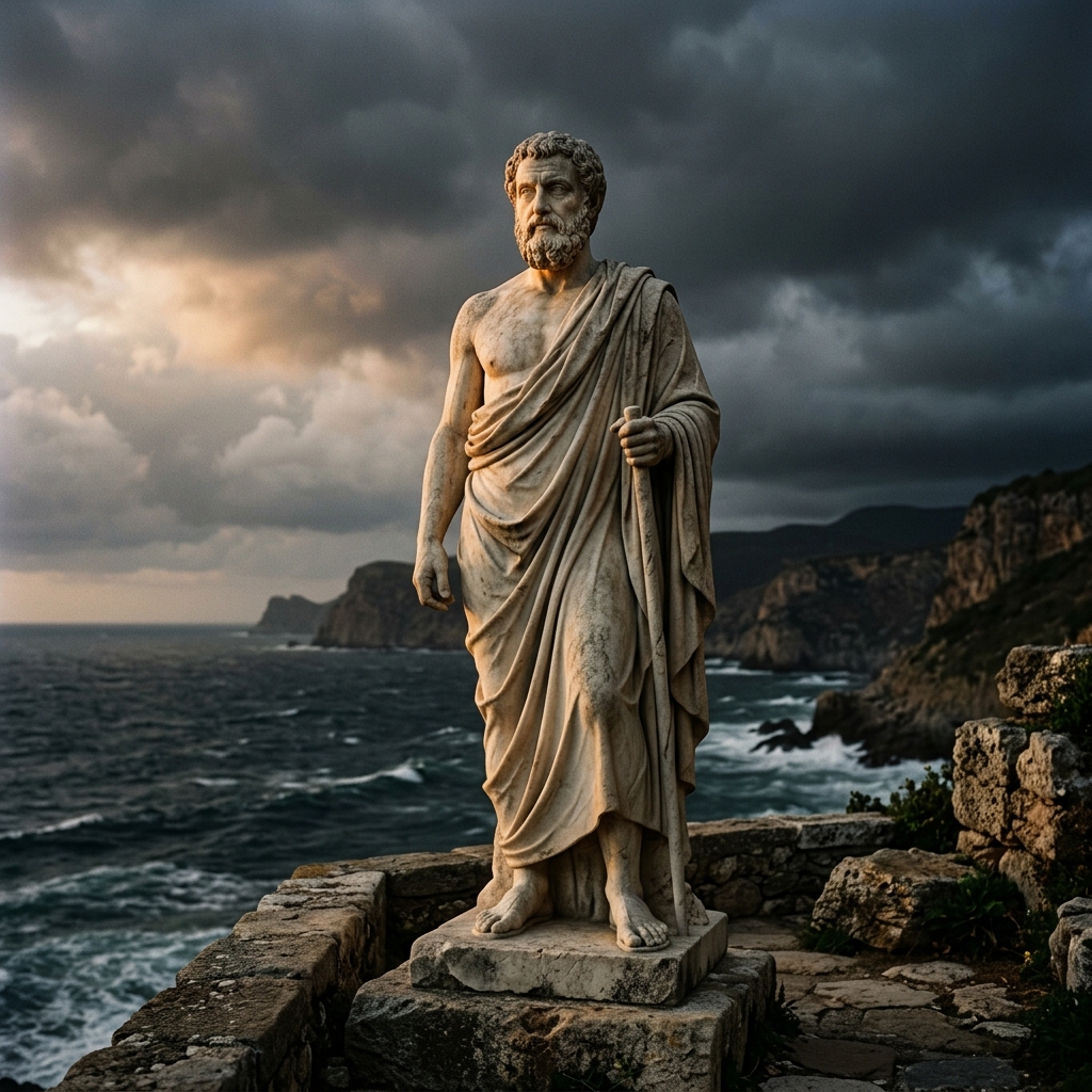 A harmonious, balanced marital relationship where stoic leadership and empathy coexist